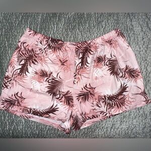 Pink Palm Print Pajama Short